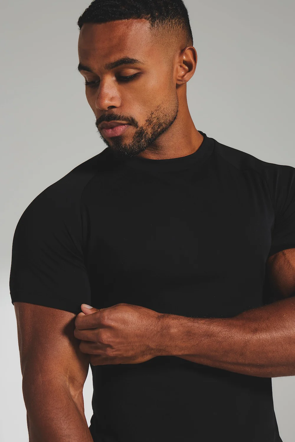 Interlock Jersey T-Shirt in Black - Image 4
