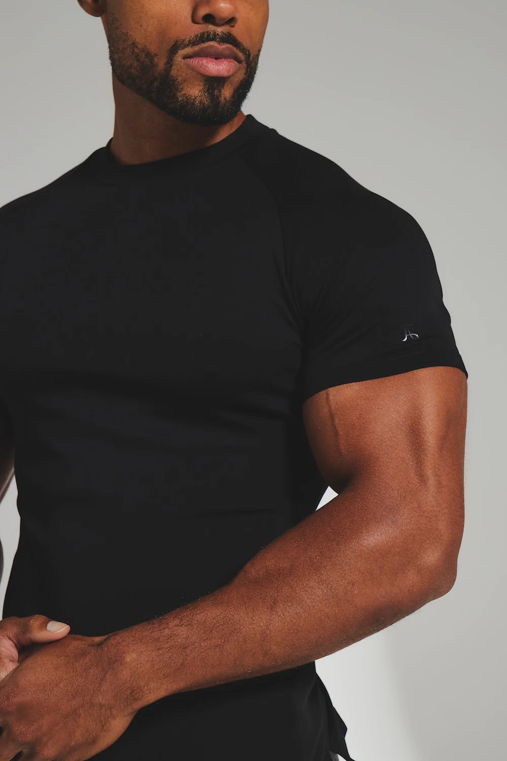Interlock Jersey T-Shirt in Black - Image 6