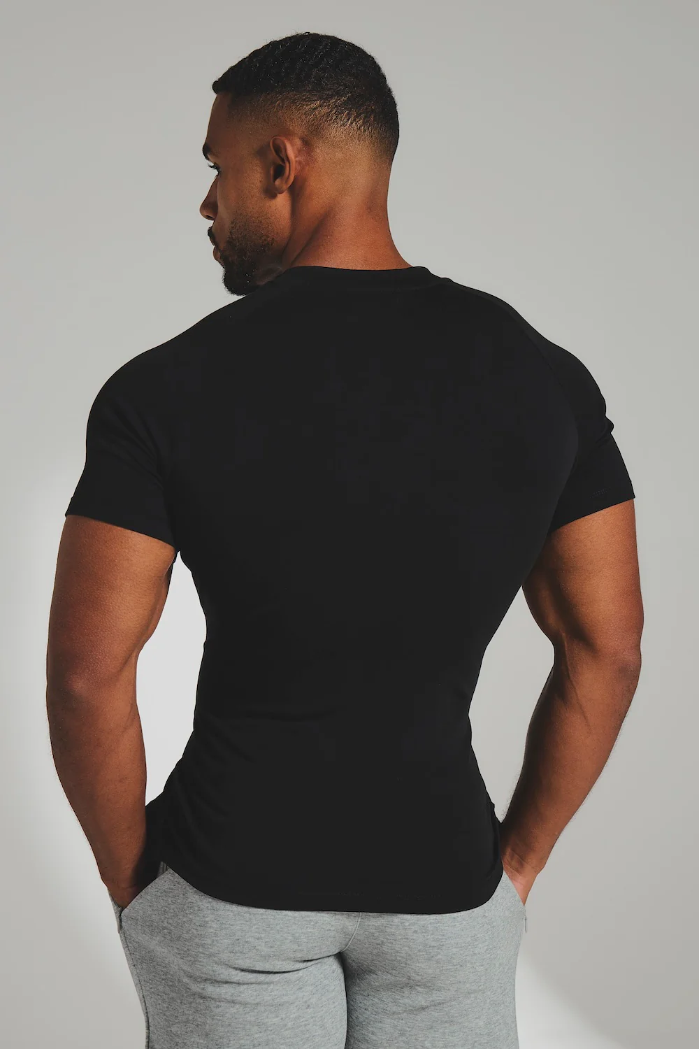 Interlock Jersey T-Shirt in Black - Image 7
