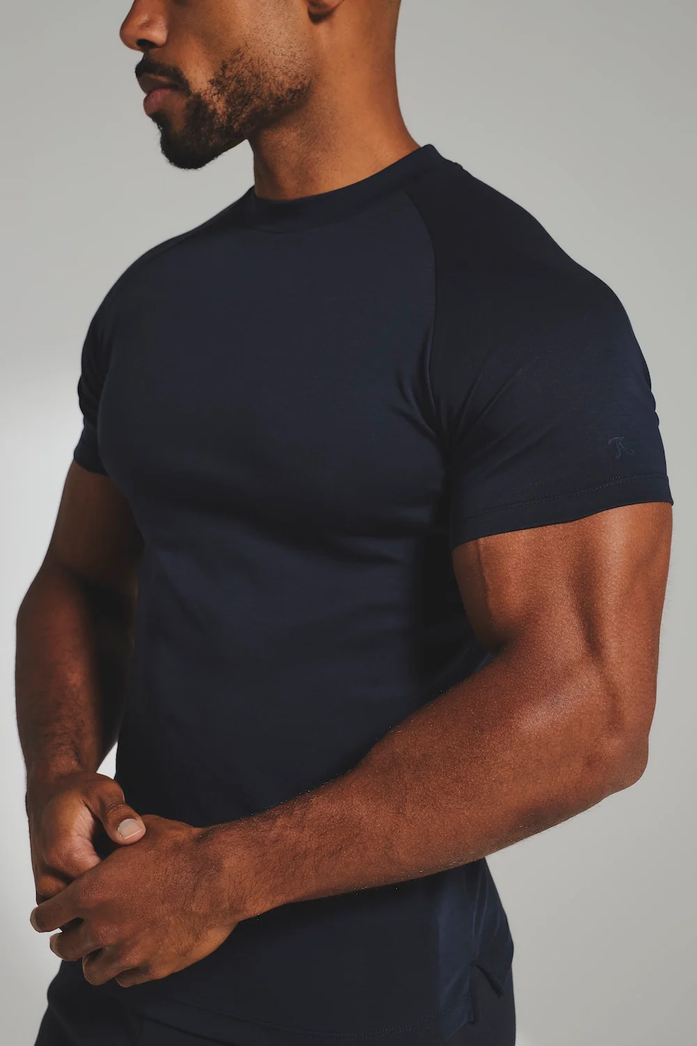 Interlock Jersey T-Shirt in Navy - Image 5