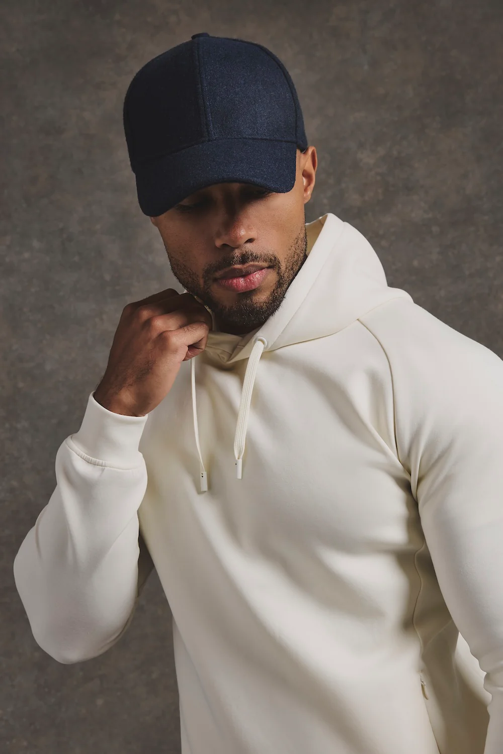 TA Embroidered Baseball Cap in Navy - Image 2
