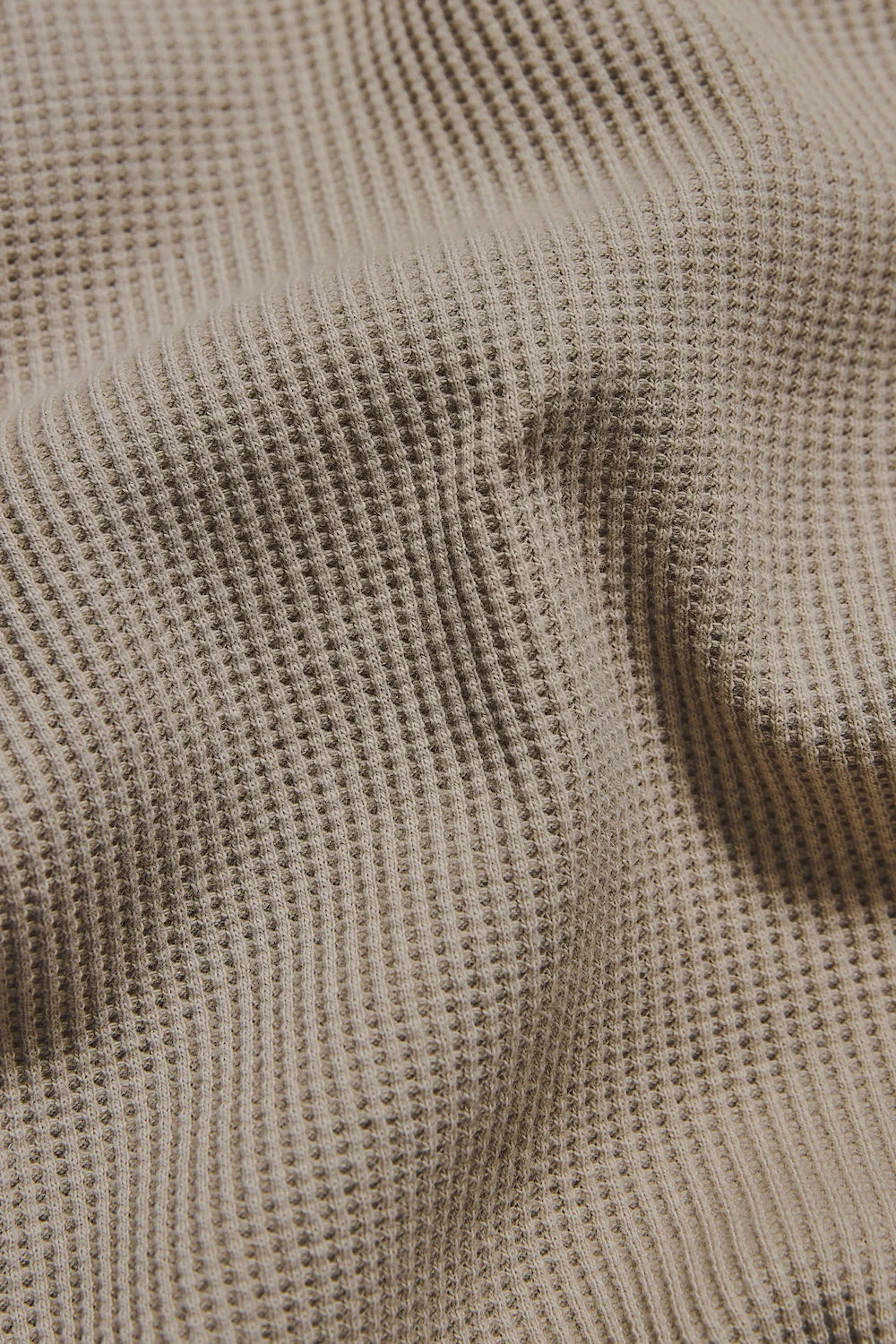 Textured Buttonless Polo Shirt in Stone - Image 7