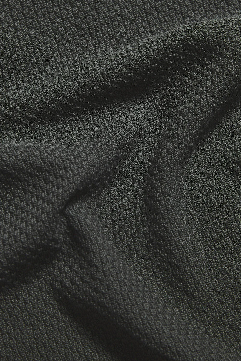 Textured Knitted Shirt in Khaki - Image 8