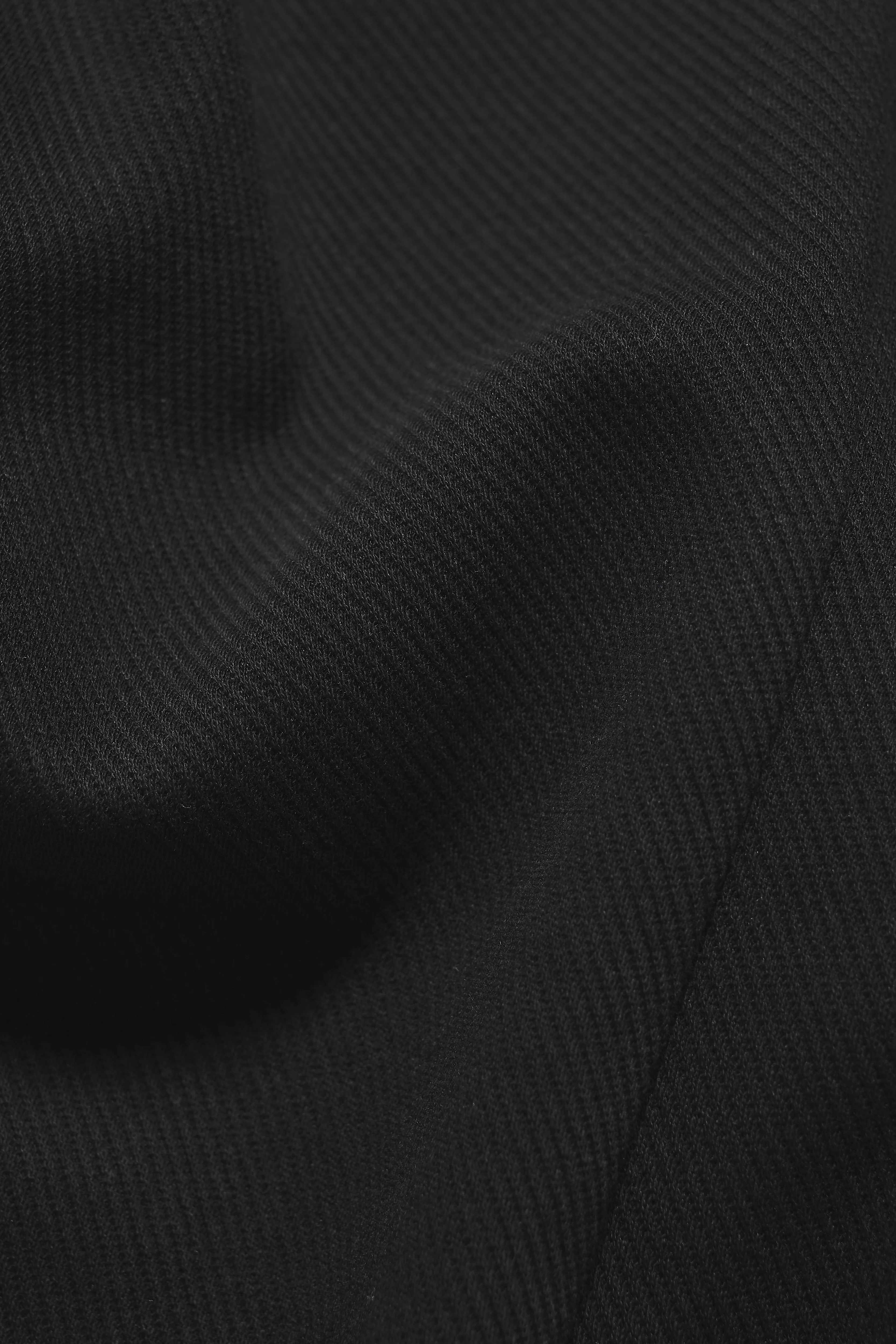 Twill Jersey Shacket in Black - Image 7
