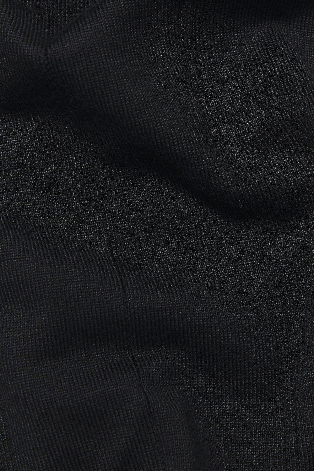 Vertical Stripe Knitted T-Shirt in Black - Image 7