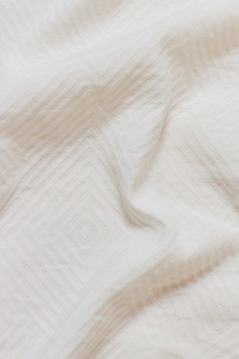 Woven Textured Cuban Collar Shirt in White - Image 7